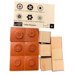 Stampin Up Little Flowers Rubber Stamp Set DIY Crafts & Scrapbooking 2007 Fun
